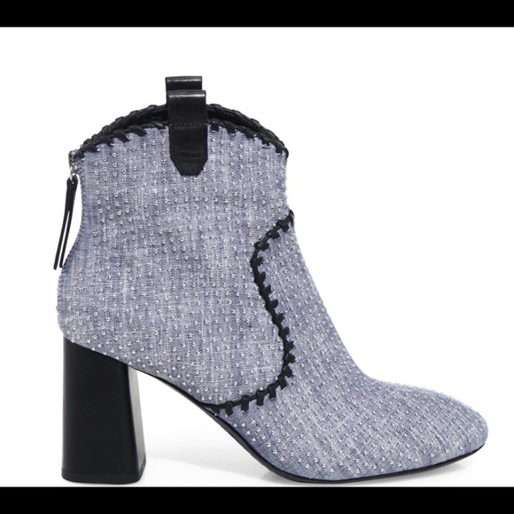 Alice and Olivia Denim Boots - Picture 5 of 6